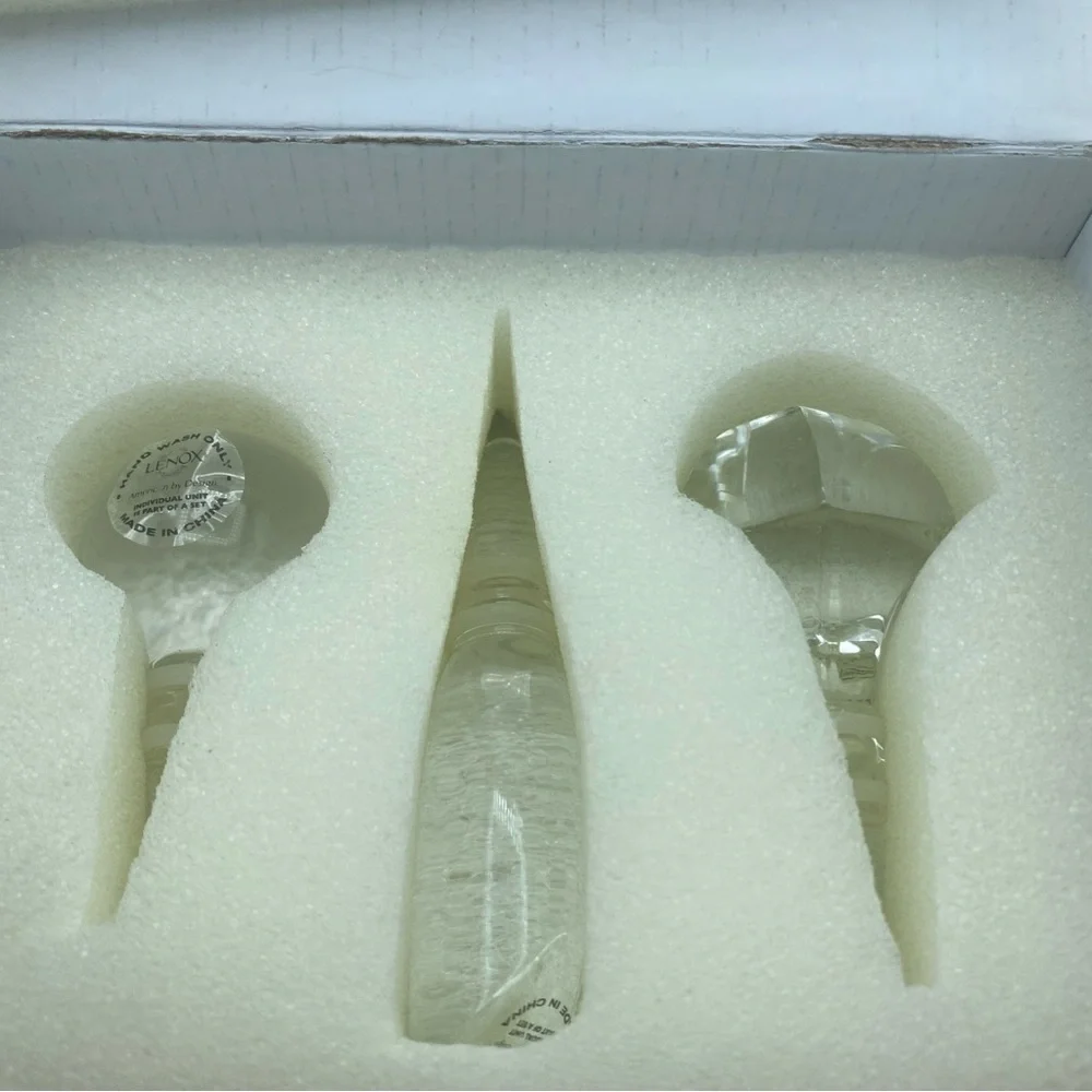 Lenox American By Design Tuscany Classics 3 Crystal Wine Bottle Stoppers NIB
